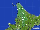 道北のアメダス実況(風向・風速)(2018年02月20日)