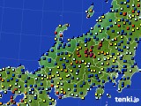 北陸地方のアメダス実況(日照時間)(2018年02月21日)