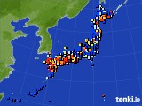 アメダス実況(日照時間)(2018年02月21日)