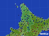 2018年02月21日の道北のアメダス(日照時間)