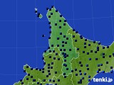 道北のアメダス実況(気温)(2018年02月21日)