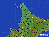 道北のアメダス実況(日照時間)(2018年02月22日)