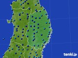 岩手県のアメダス実況(気温)(2018年02月22日)