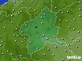 2018年02月22日の群馬県のアメダス(風向・風速)