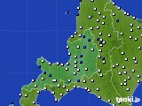道央のアメダス実況(風向・風速)(2018年02月22日)