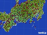 東海地方のアメダス実況(日照時間)(2018年02月23日)