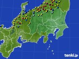 2018年02月24日の関東・甲信地方のアメダス(積雪深)