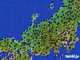 北陸地方のアメダス実況(日照時間)(2018年02月24日)