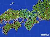 近畿地方のアメダス実況(日照時間)(2018年02月24日)