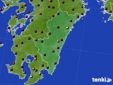 宮崎県のアメダス実況(日照時間)(2018年02月24日)