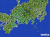東海地方のアメダス実況(風向・風速)(2018年02月24日)