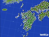 九州地方のアメダス実況(風向・風速)(2018年02月24日)