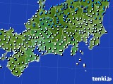 2018年02月25日の東海地方のアメダス(気温)