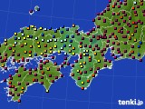 近畿地方のアメダス実況(日照時間)(2018年02月26日)