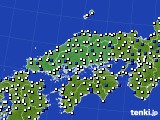 2018年02月26日の中国地方のアメダス(風向・風速)
