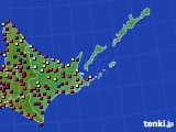 道東のアメダス実況(日照時間)(2018年02月27日)