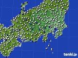 2018年02月27日の関東・甲信地方のアメダス(風向・風速)