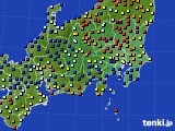 2018年02月28日の関東・甲信地方のアメダス(日照時間)