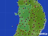 2018年02月28日の秋田県のアメダス(日照時間)