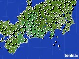 2018年02月28日の東海地方のアメダス(風向・風速)