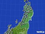 2018年03月01日の東北地方のアメダス(降水量)