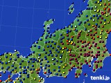 北陸地方のアメダス実況(日照時間)(2018年03月01日)