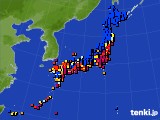 アメダス実況(日照時間)(2018年03月01日)