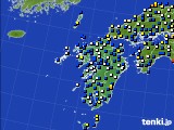 2018年03月01日の九州地方のアメダス(風向・風速)