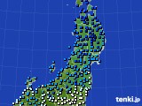 東北地方のアメダス実況(気温)(2018年03月02日)