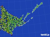 道東のアメダス実況(風向・風速)(2018年03月02日)