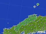 2018年03月02日の島根県のアメダス(風向・風速)