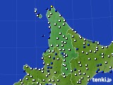 道北のアメダス実況(風向・風速)(2018年03月03日)