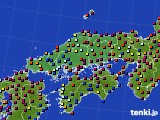中国地方のアメダス実況(日照時間)(2018年03月04日)
