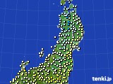 東北地方のアメダス実況(気温)(2018年03月04日)