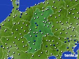 長野県のアメダス実況(風向・風速)(2018年03月04日)