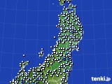 東北地方のアメダス実況(降水量)(2018年03月05日)