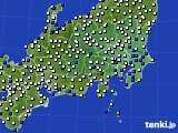 関東・甲信地方のアメダス実況(風向・風速)(2018年03月05日)