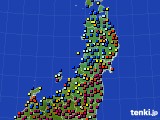 東北地方のアメダス実況(日照時間)(2018年03月06日)