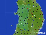 秋田県のアメダス実況(日照時間)(2018年03月06日)