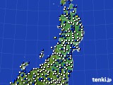 東北地方のアメダス実況(風向・風速)(2018年03月06日)