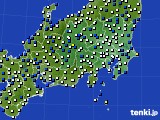 関東・甲信地方のアメダス実況(風向・風速)(2018年03月06日)