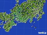 2018年03月06日の東海地方のアメダス(風向・風速)