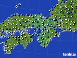 2018年03月06日の近畿地方のアメダス(風向・風速)