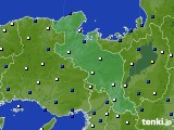 京都府のアメダス実況(風向・風速)(2018年03月06日)