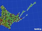 道東のアメダス実況(日照時間)(2018年03月07日)