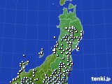 東北地方のアメダス実況(降水量)(2018年03月08日)