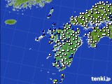 2018年03月08日の九州地方のアメダス(風向・風速)