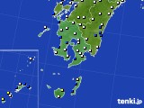 鹿児島県のアメダス実況(風向・風速)(2018年03月08日)