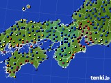 近畿地方のアメダス実況(日照時間)(2018年03月09日)