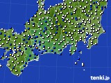 2018年03月09日の東海地方のアメダス(風向・風速)